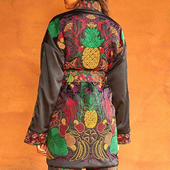 FARM Rio Embroidered Kimono ExoticTropical - Picture 3 of 16